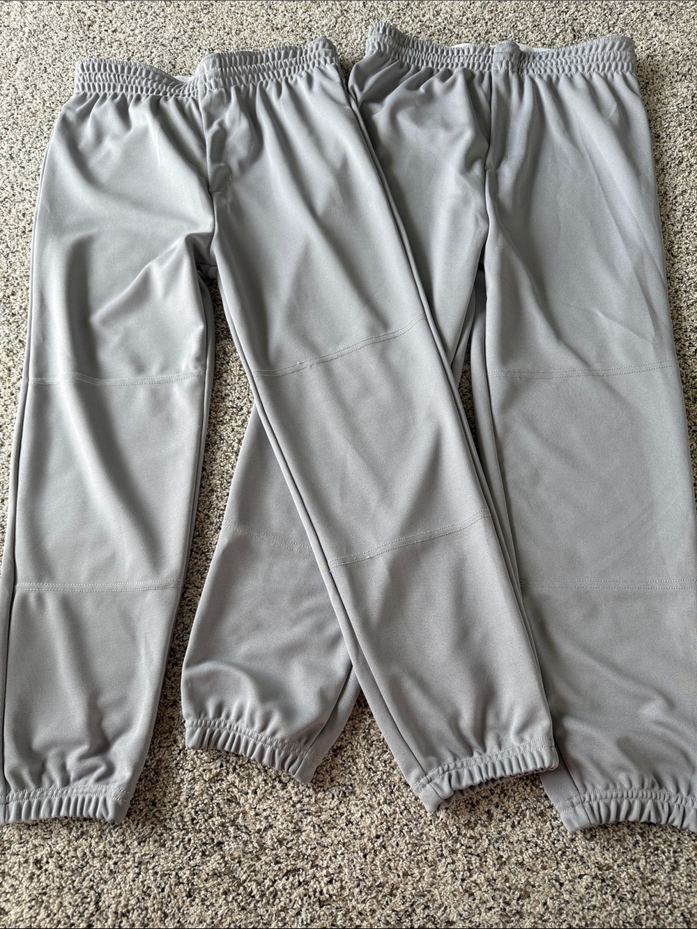 Men’s Elastic-Waist Baseball pants - 2 pairs, Medium